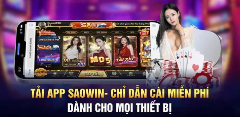 Hướng dẫn tải app Saowin IOS, Android và APK