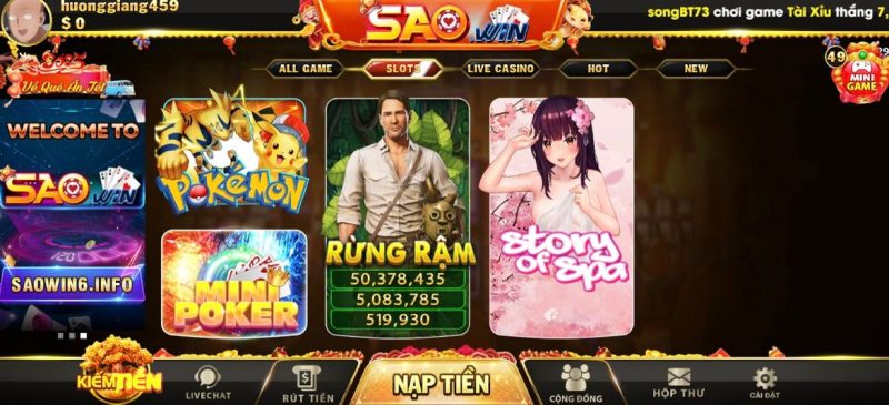 Những ưu điểm nổi bật nhất của Slot Game SaoWin