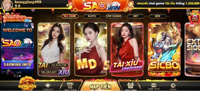 Những ưu điểm nổi bật của sảnh game bài SaoWin